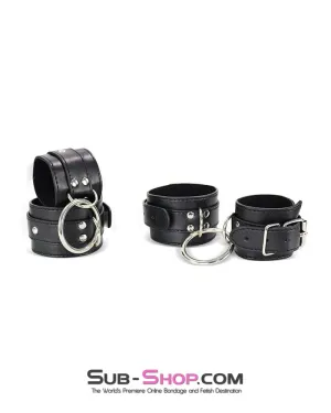 0171DL      Connected Wrist to Ankle Bondage Cuff Set