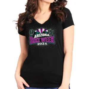 2024 Arizona Bike Week Official Logo Ladies T-Shirt AZL1469