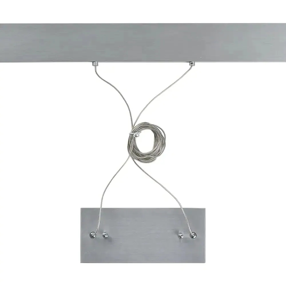 39.7 in. L 20-Watt Integrated LED Nickel Pendant Light