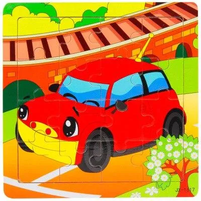 3D Wooden Puzzle Jigsaw Toys For Children Wood 3d Cartoon Animal Puzzles Intelligence Kids Early Educational Toys for children