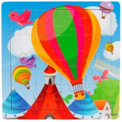 3D Wooden Puzzle Jigsaw Toys For Children Wood 3d Cartoon Animal Puzzles Intelligence Kids Early Educational Toys for children