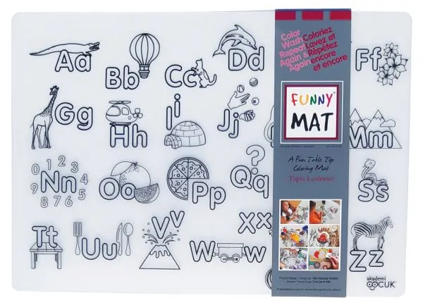 Alphabet Table Top Coloring Mat