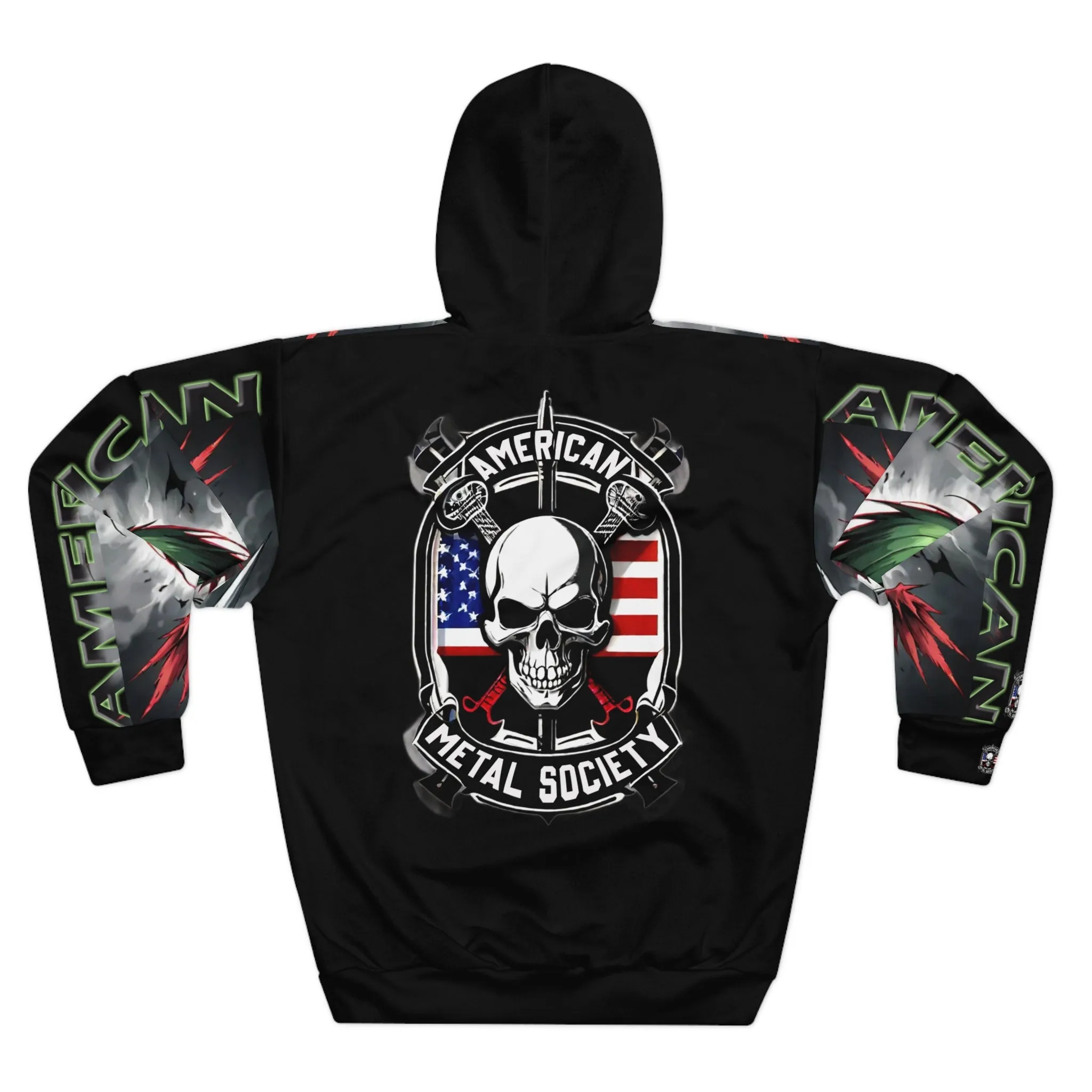 American Metal Society Unisex Pullover Hoodie (AOP)