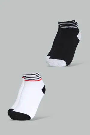 Assorted Ankle Socks For Senior Boys (Pack OF 2)