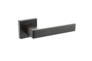 Atlantic CleanTouch Anti-Bac Forme Asti Designer Lever on Minimal Square Rose - Matt Black