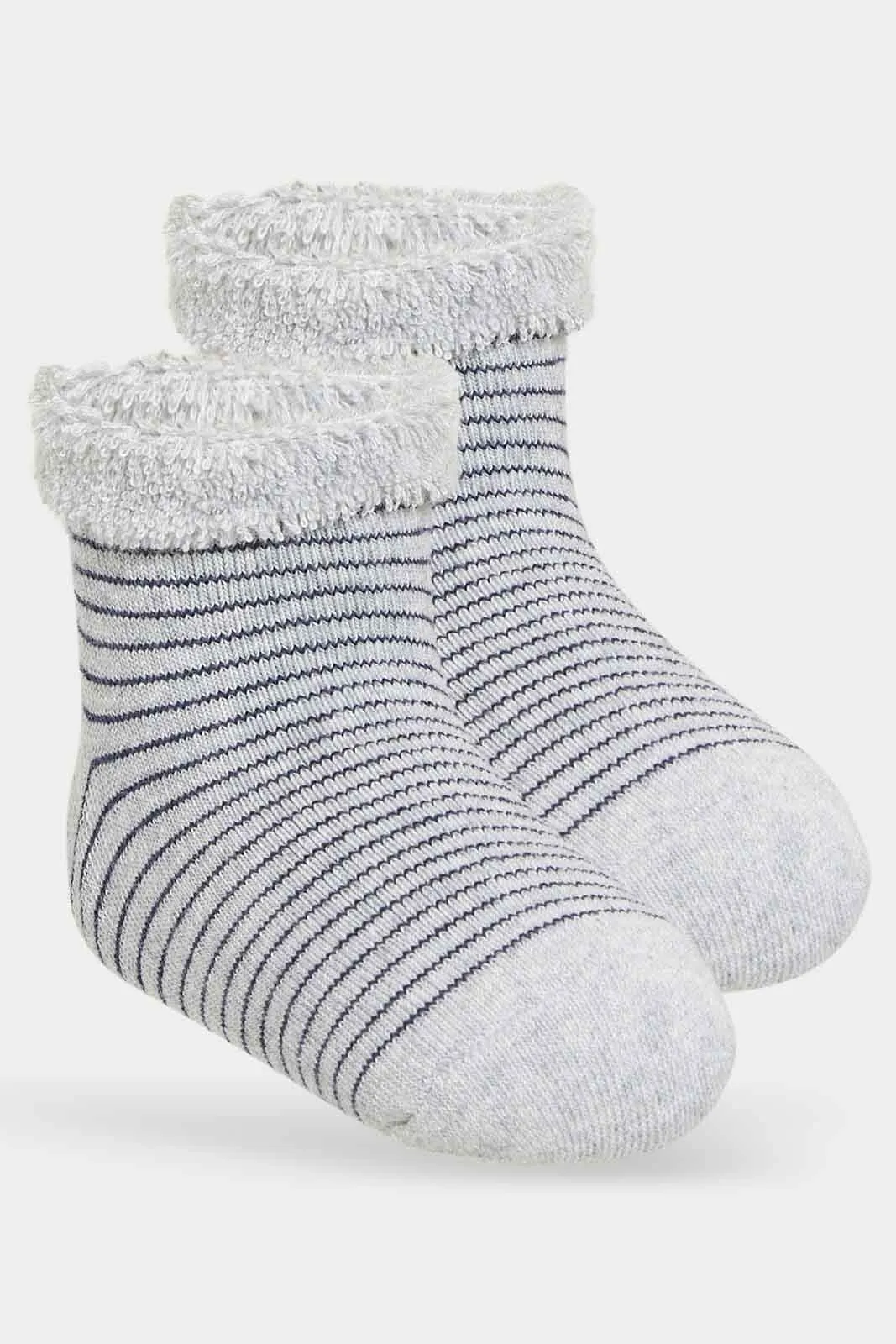 Baby Boys Ankle Socks With Fur Cuff Set (Pack Od 3)