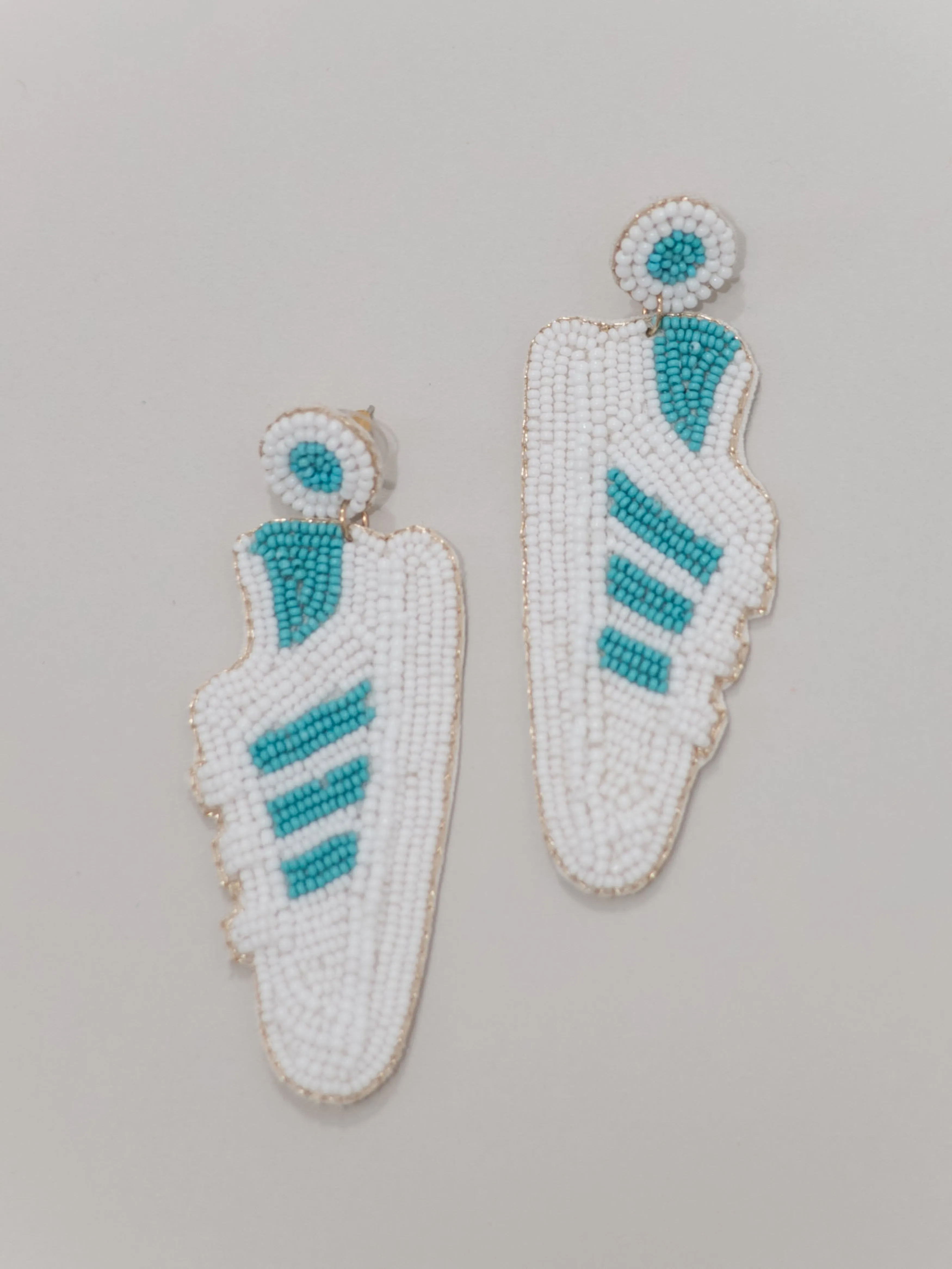 Beaded Sneaker Earrings