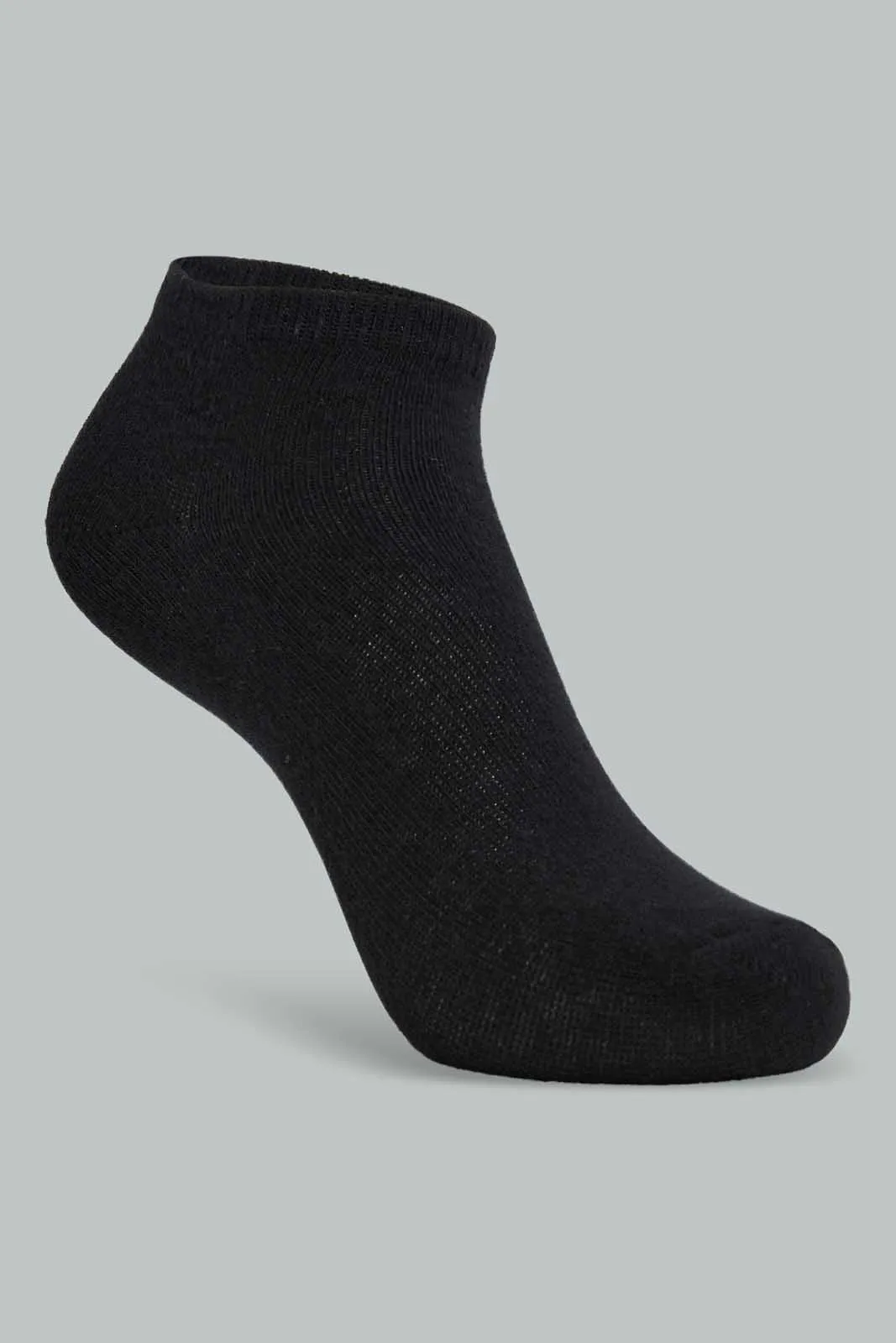 Black Ankle Length Socks Set For Boys (Pack of 3)