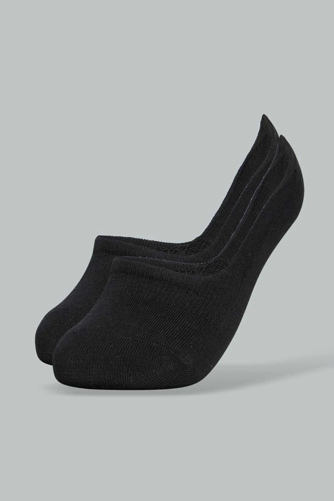 Black Invisible Socks For Senior Girls (Pack of 2)