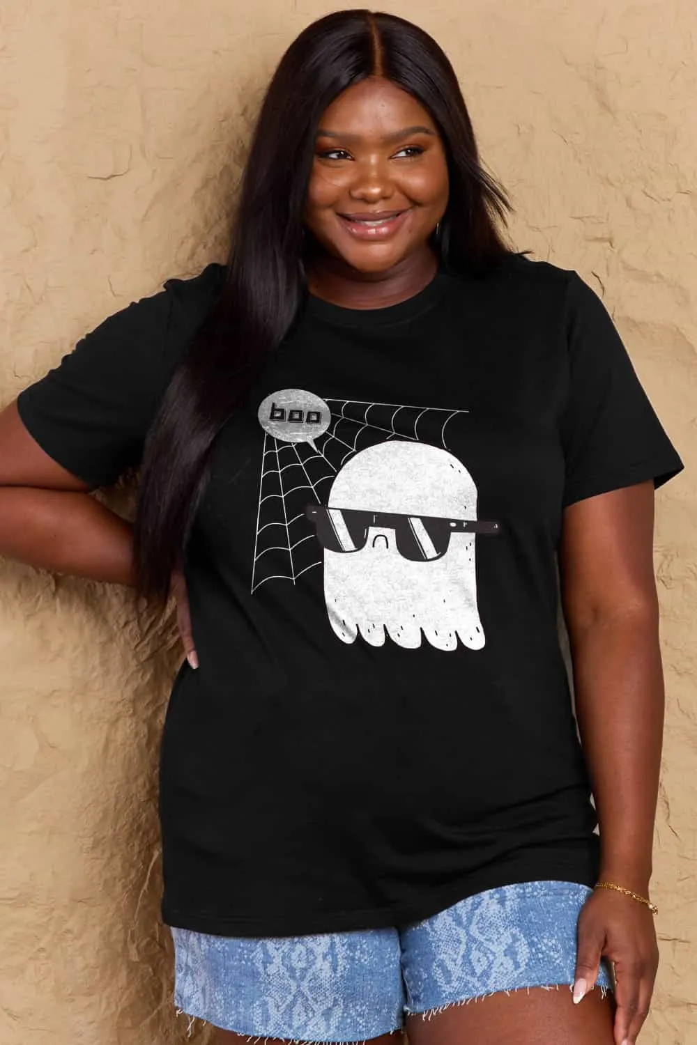 BOO Graphic Cotton T-Shirt