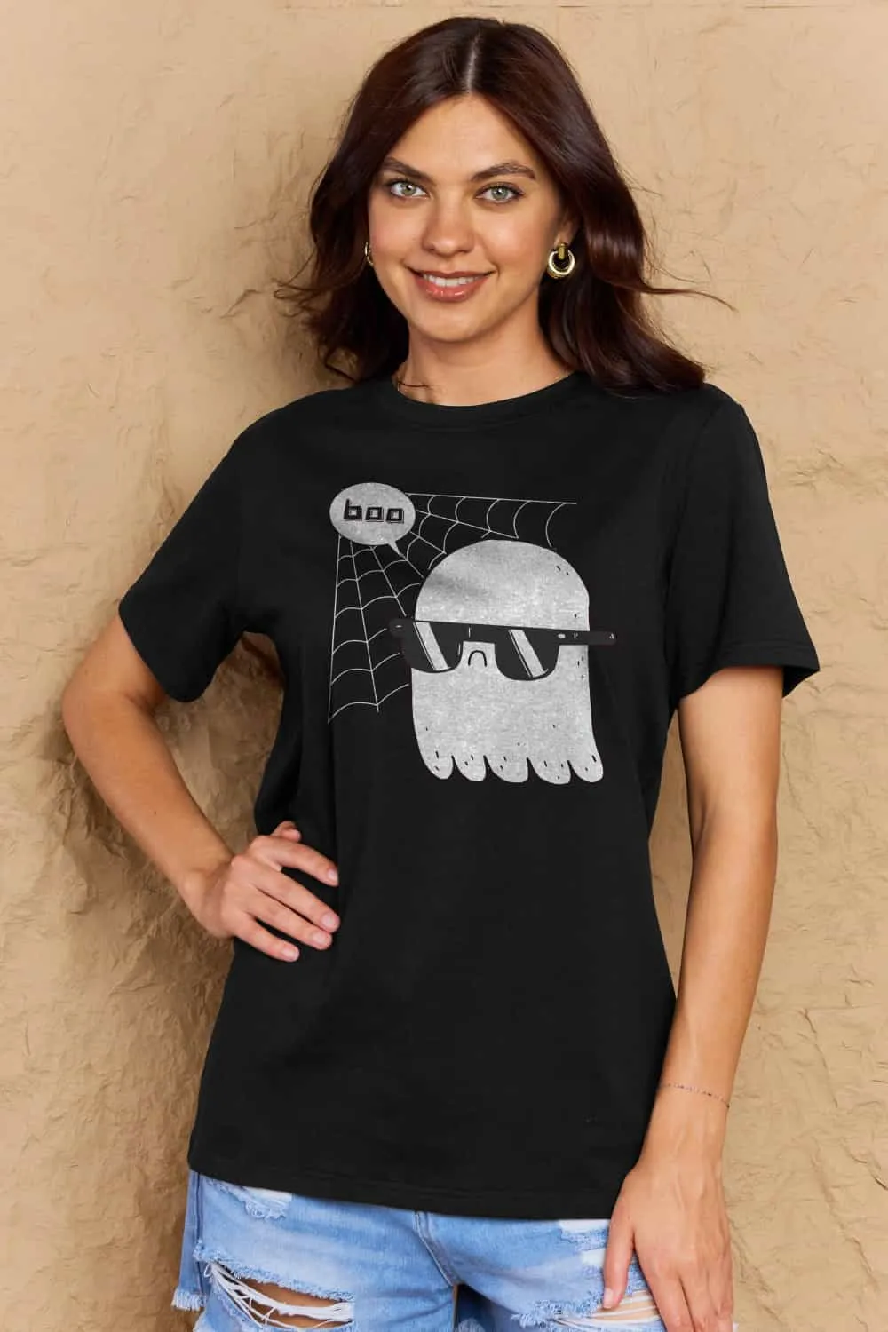 BOO Graphic Cotton T-Shirt