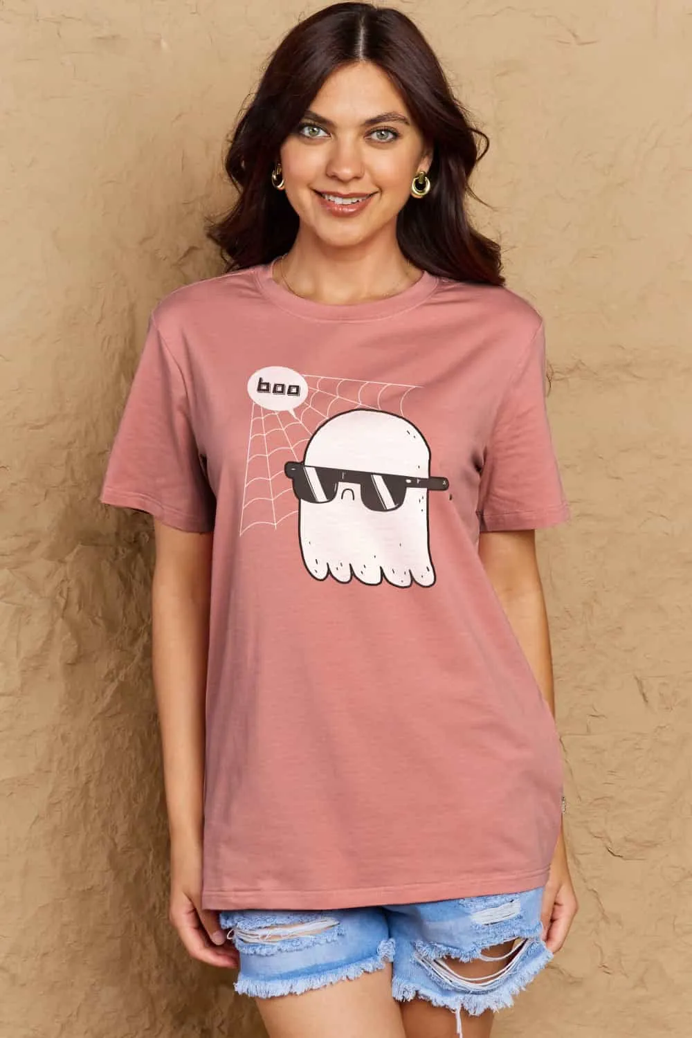 BOO Graphic Cotton T-Shirt