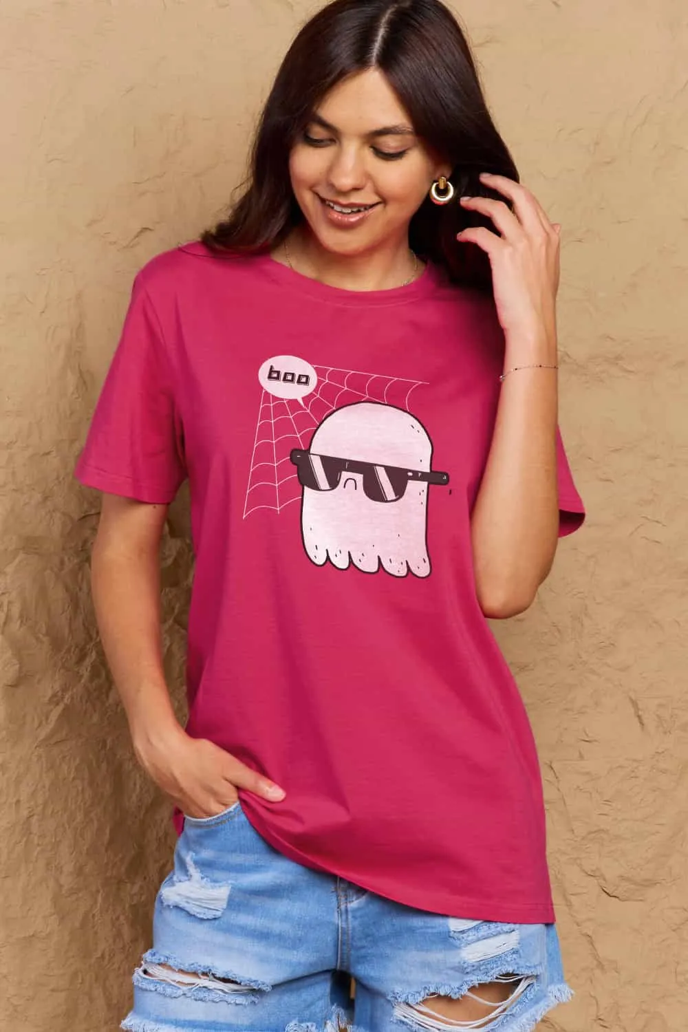 BOO Graphic Cotton T-Shirt