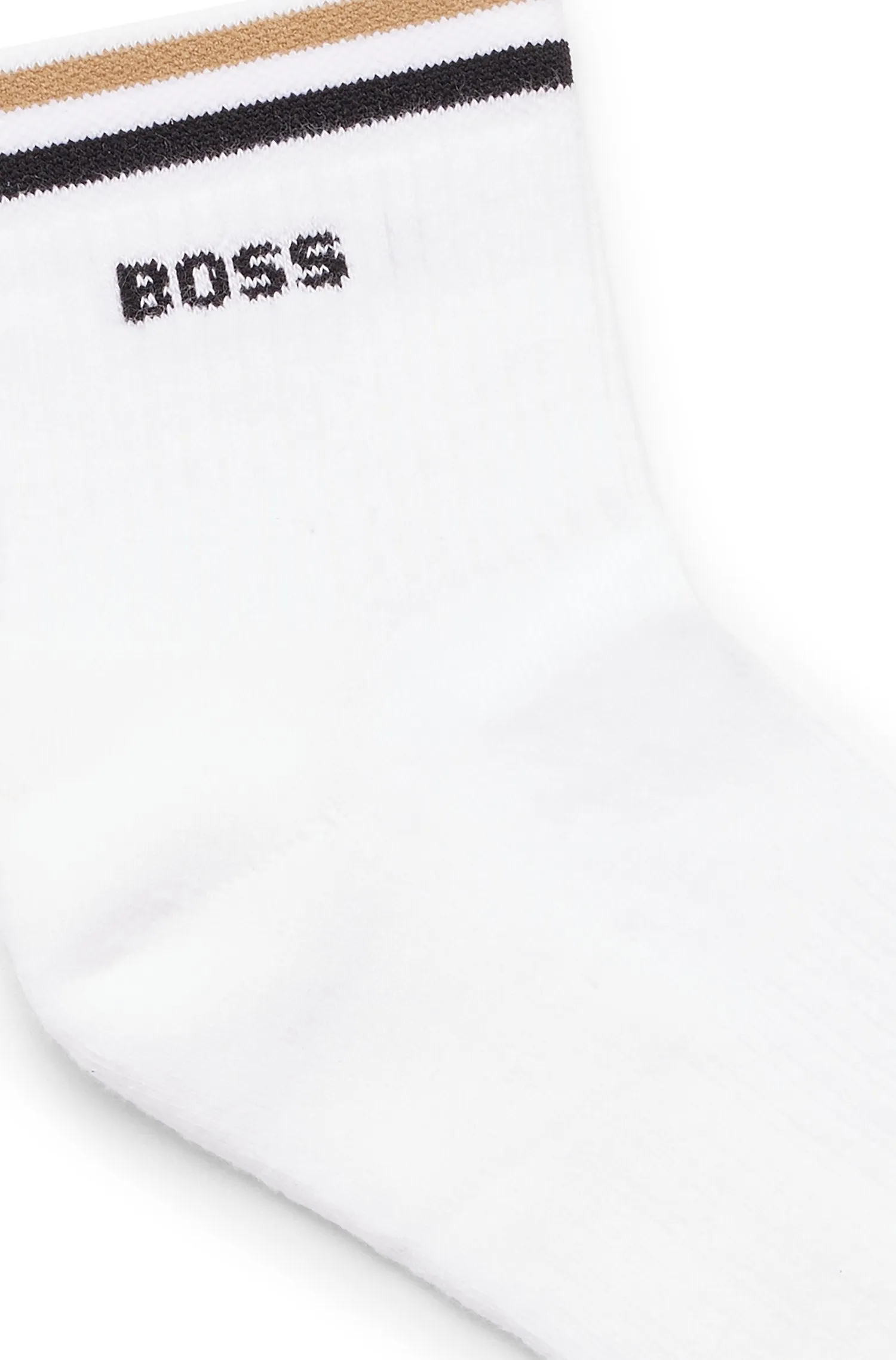 BOSS SH Rib Iconic CC Sock in White