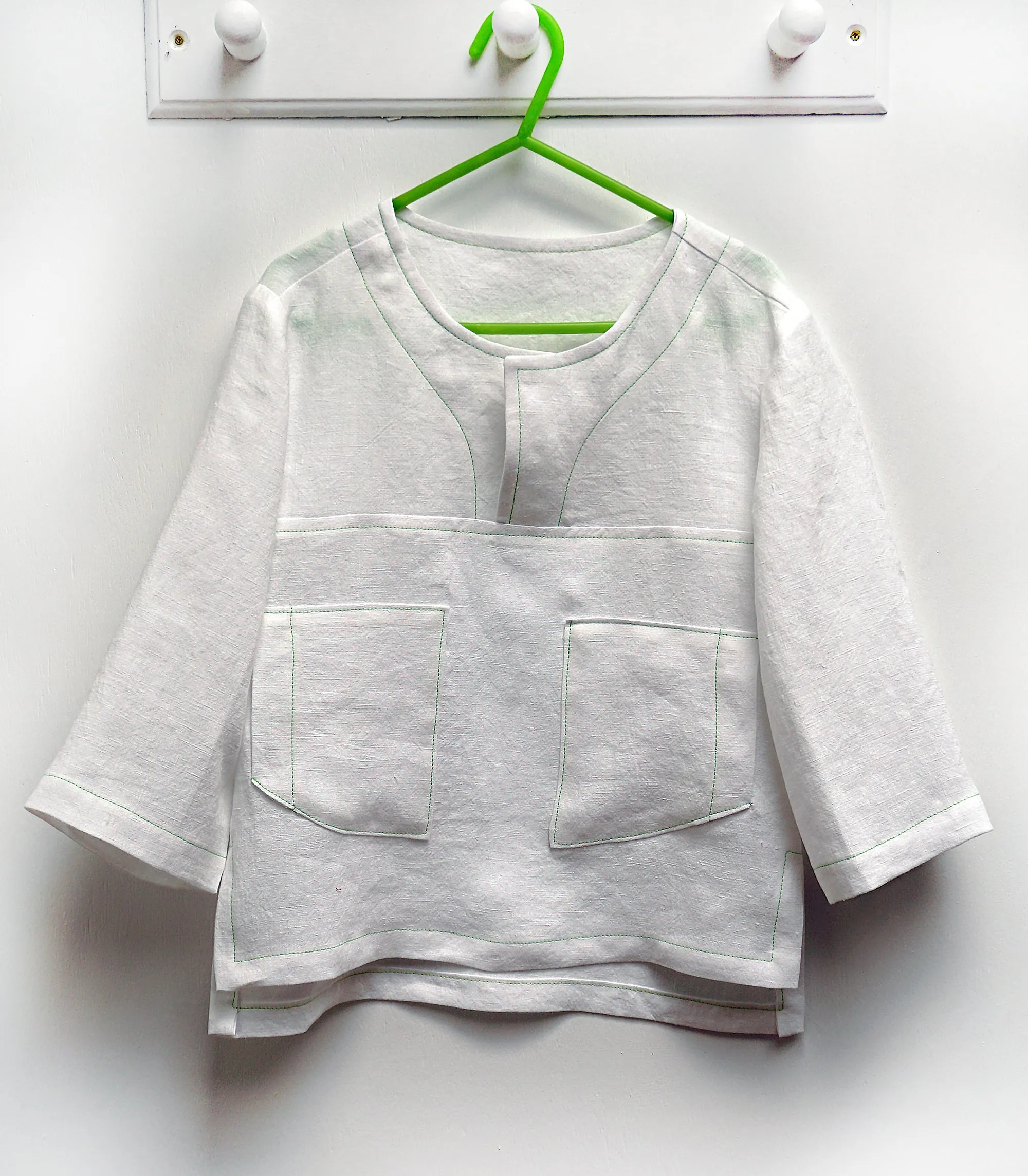 Boys shirt PDF sewing pattern for knit or woven fabric. Kieran Shirt sizes 2 - 12 years,