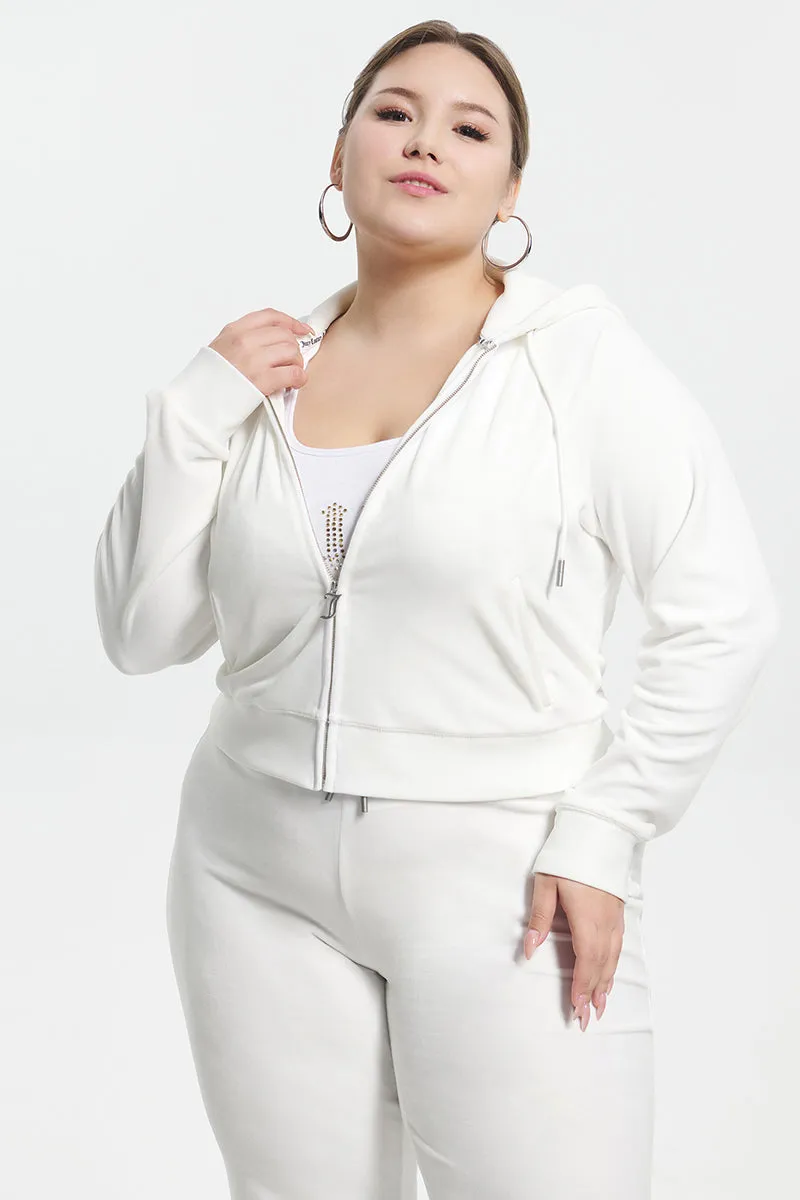 Bride Big Bling Velour Hoodie