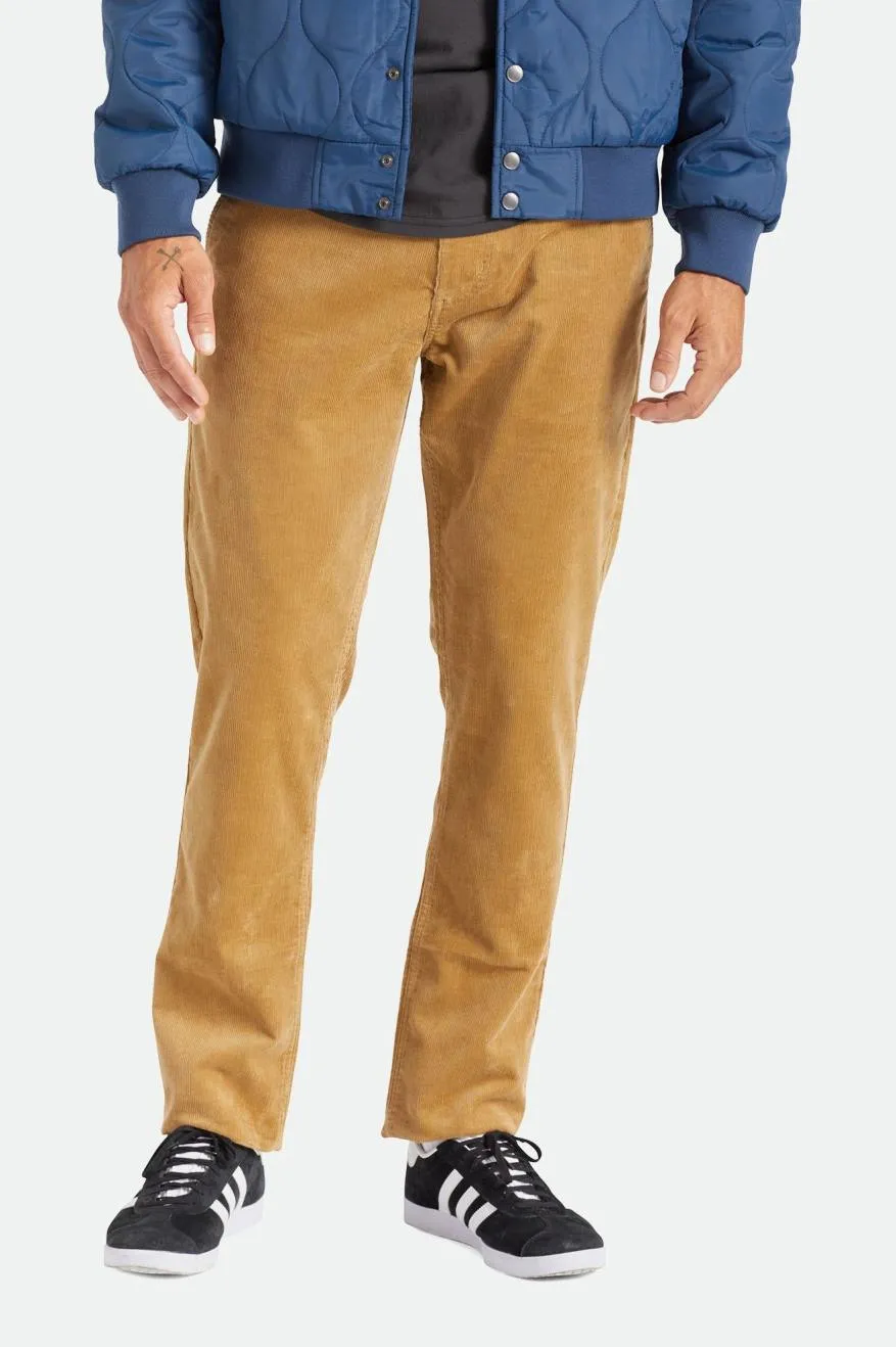 BRIXTON CHOICE CHINO REGULAR PANT KHAKI CORD