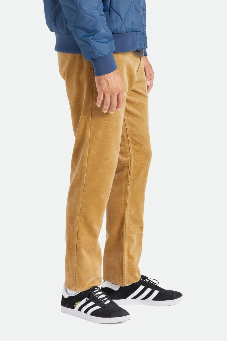 BRIXTON CHOICE CHINO REGULAR PANT KHAKI CORD