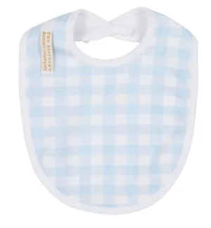 Burp Me Bib - Buckhead Blue Gingham