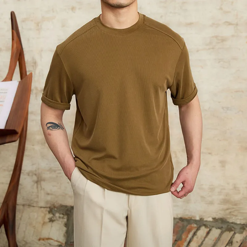 Casual Thin Round Neck T-shirt