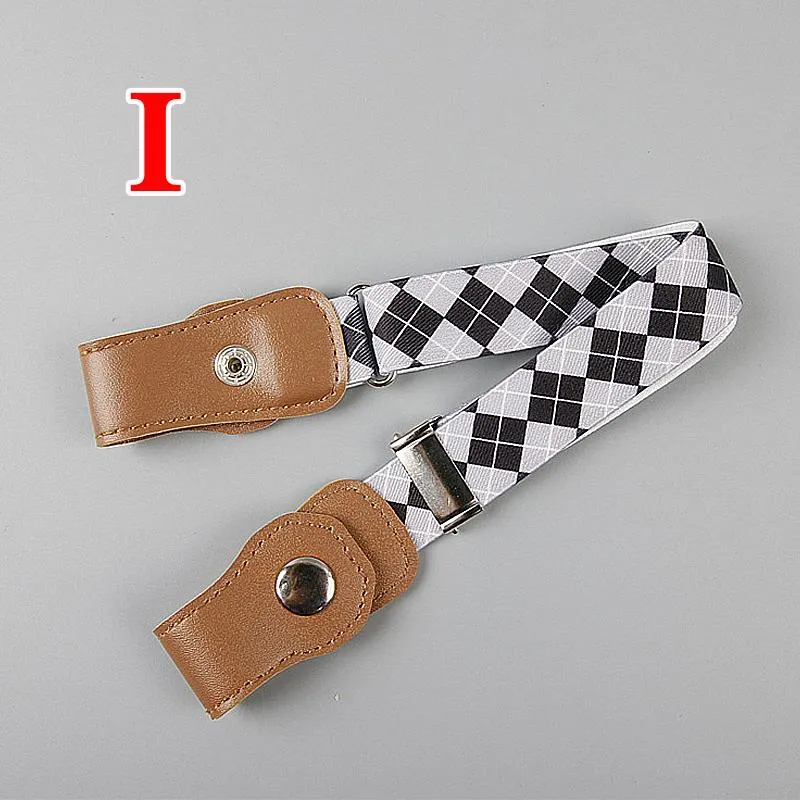 Children Kids Anti Deduction Belts Jeans Waistband Stretch Waist Belt Buckle Free Elastic