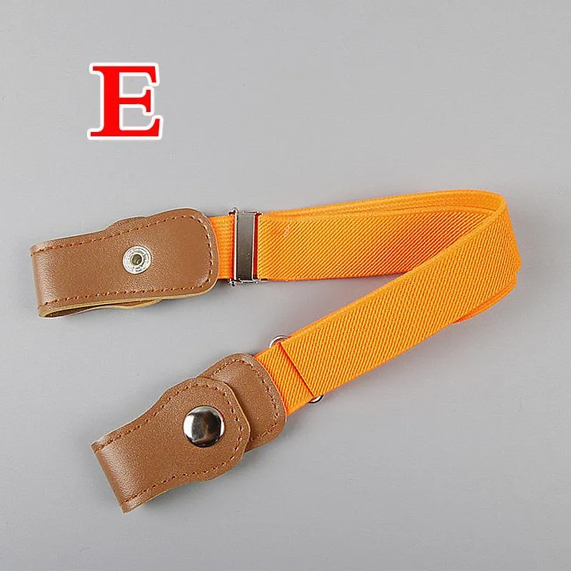 Children Kids Anti Deduction Belts Jeans Waistband Stretch Waist Belt Buckle Free Elastic