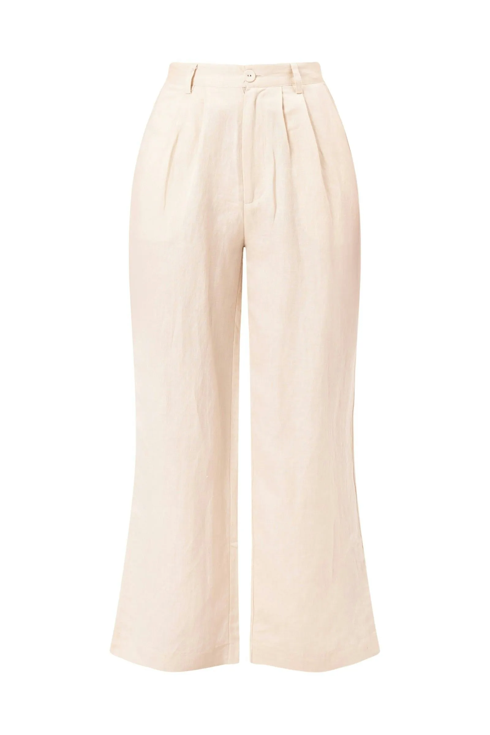 Chloe Pleat Pant - Biscuit