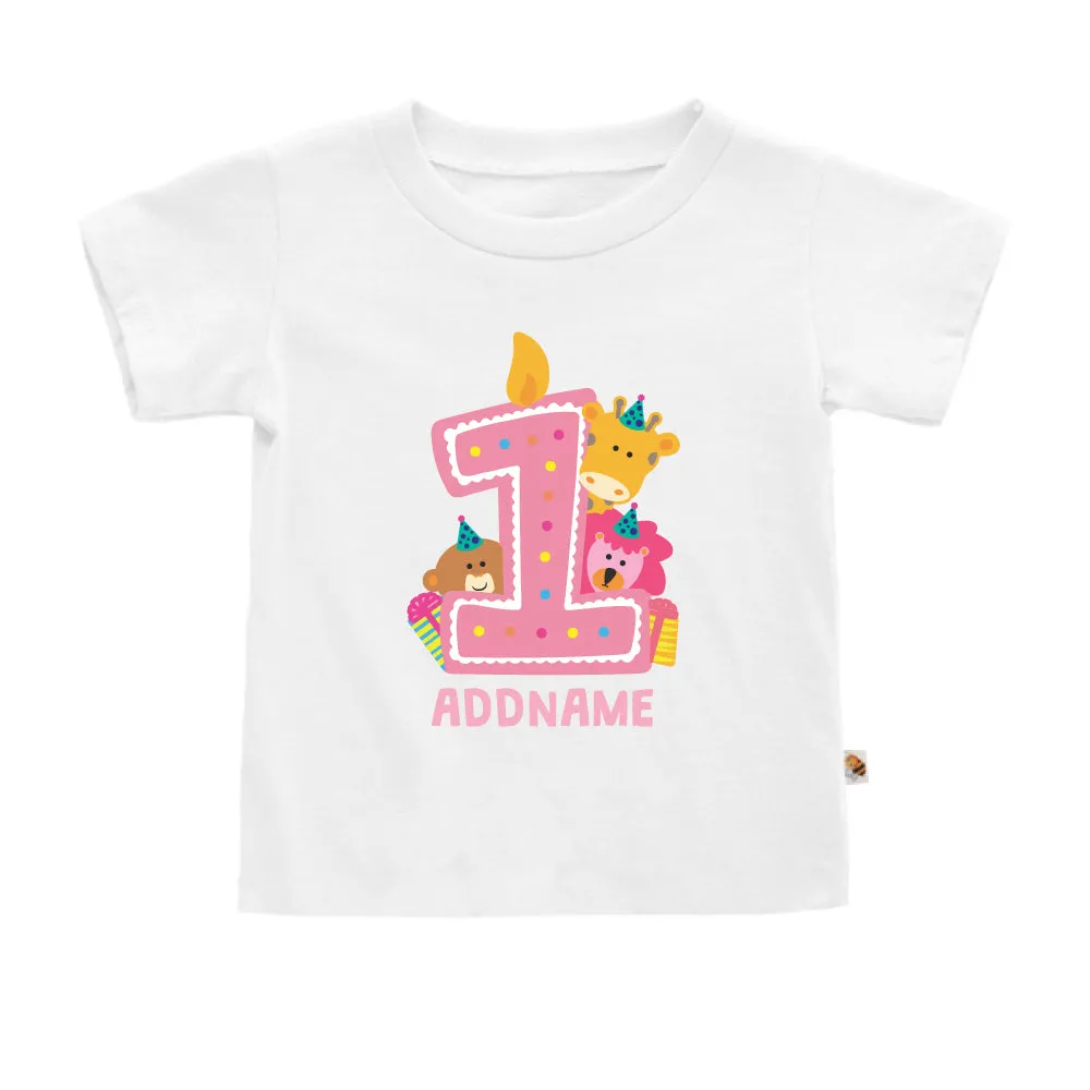 Cute Birthday Animal Pink (Kids)