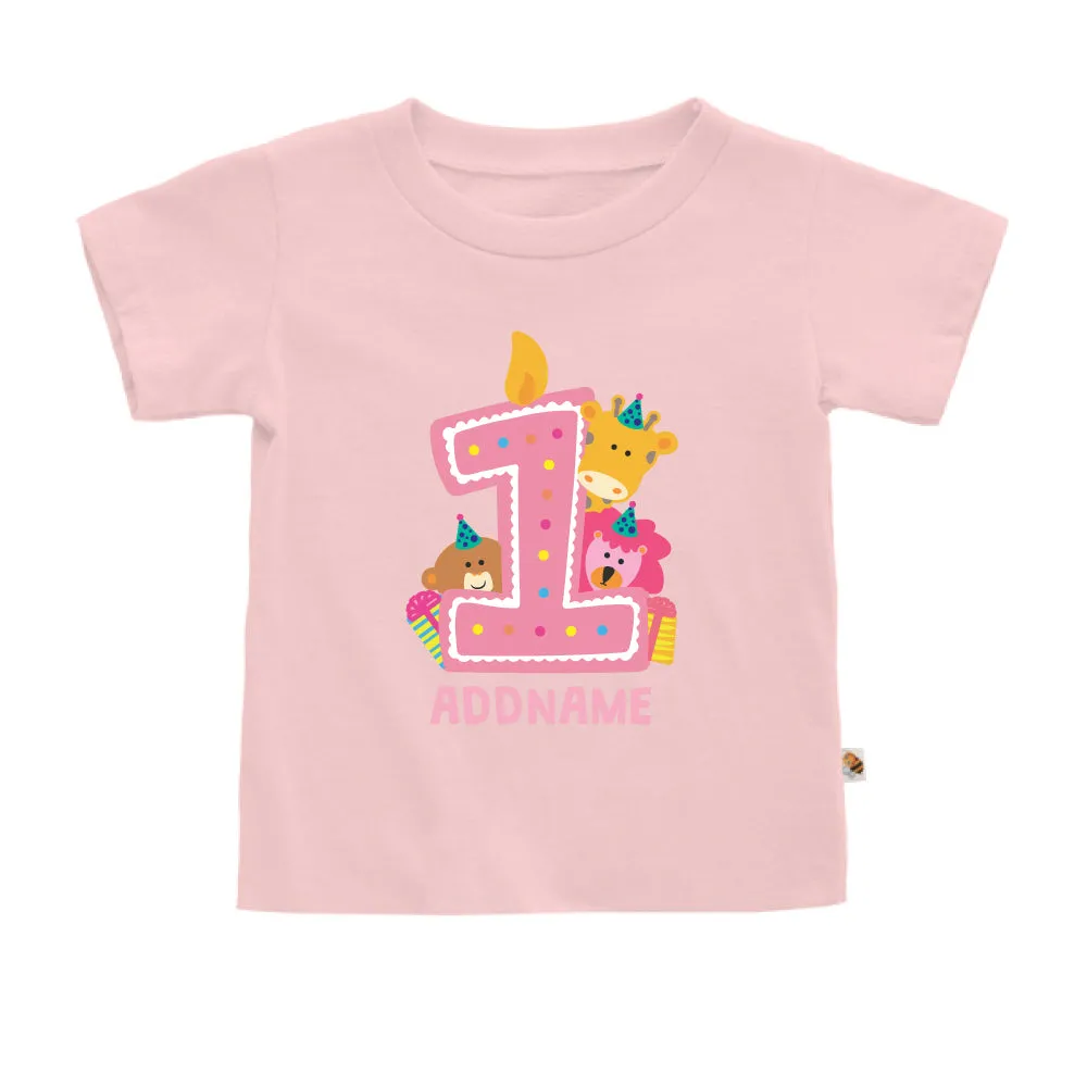 Cute Birthday Animal Pink (Kids)