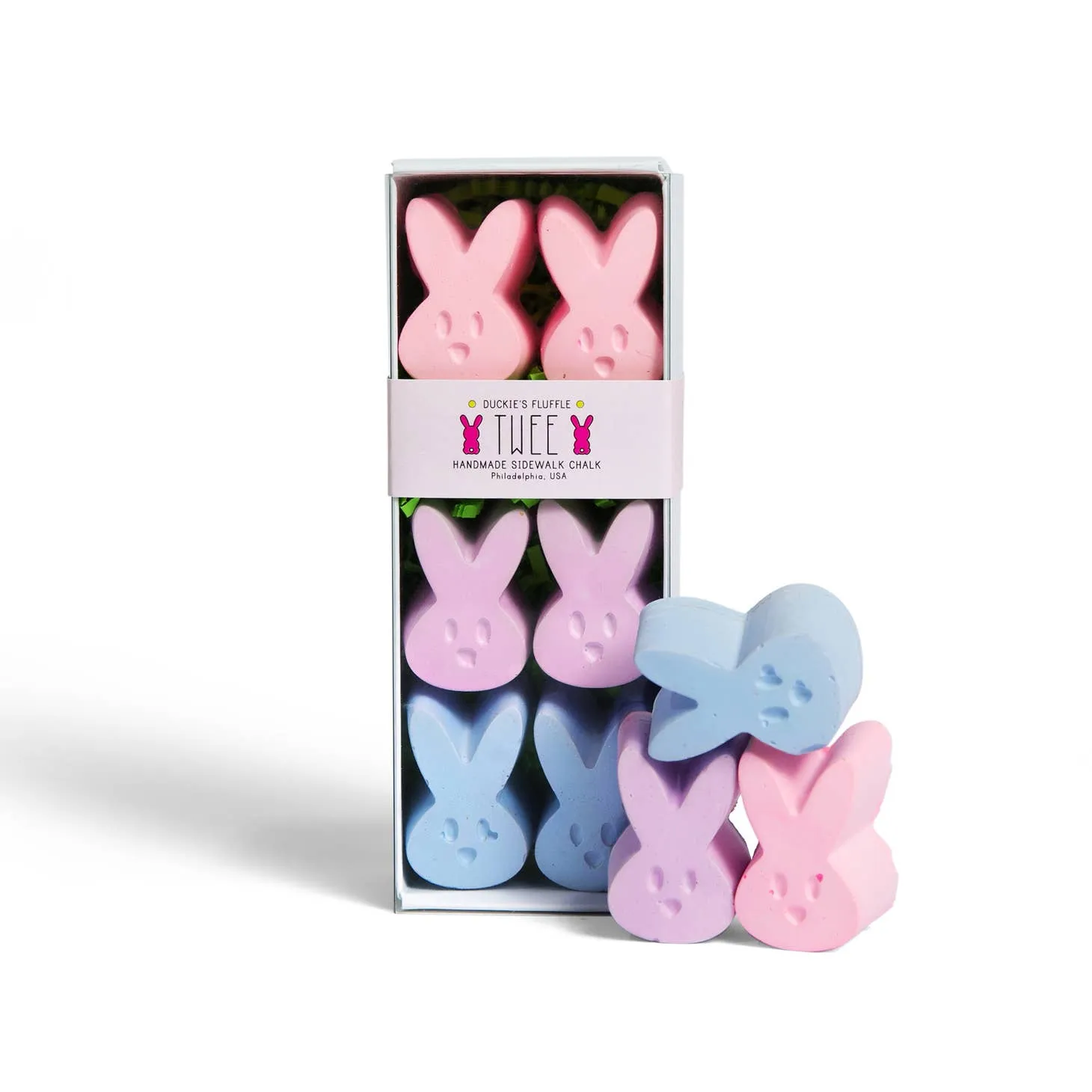 Duckie's Fluffle Handmade Sidewalk Chalk - Pink