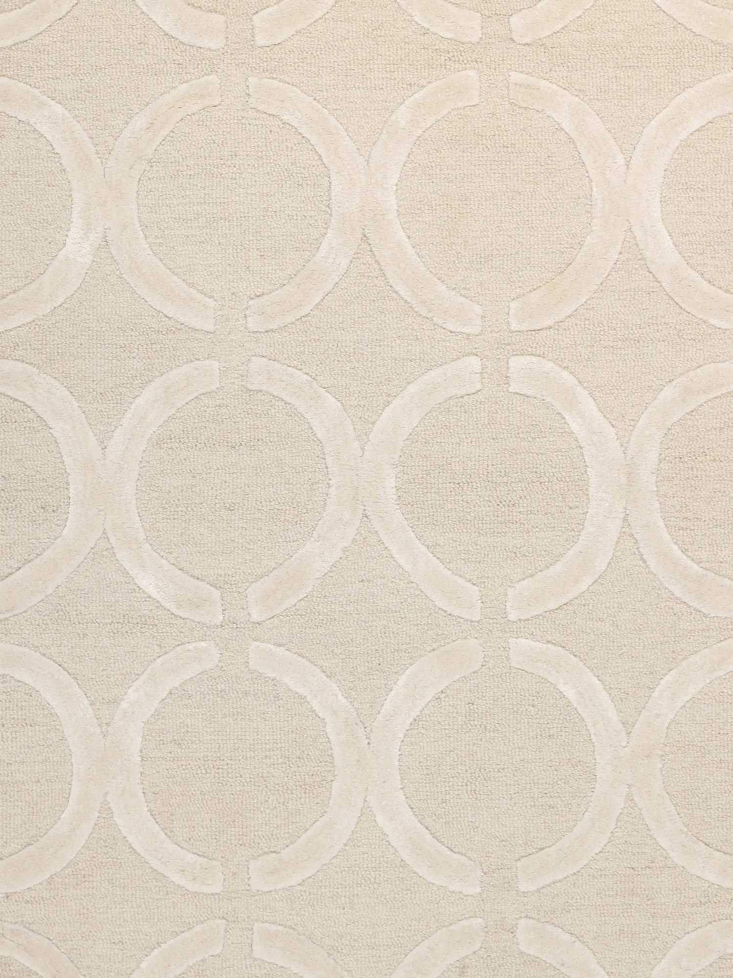 Edgy Collection Hand-Tufted Silk & Wool Area Rug- 5' 0" X 8' 0"