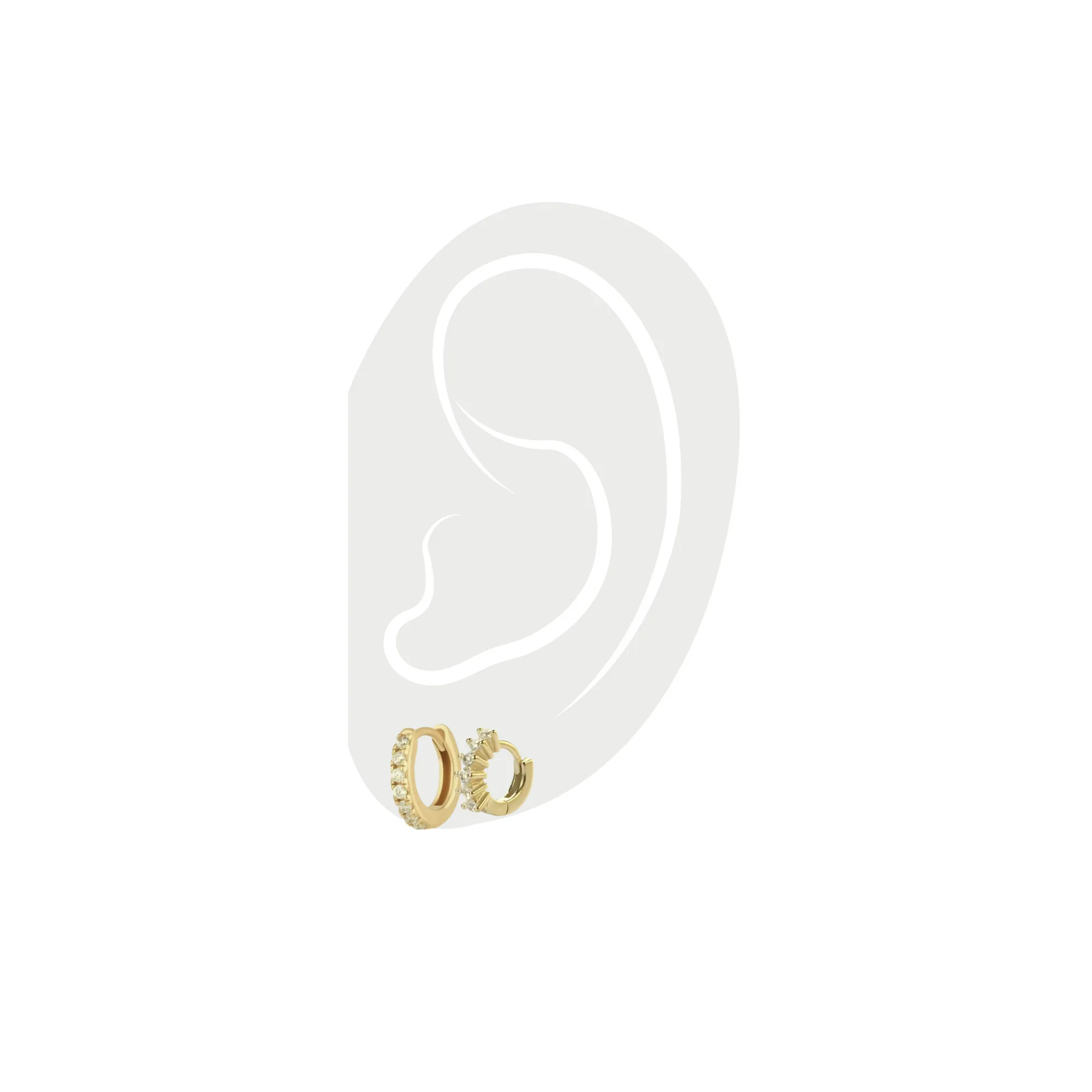 ELBA EAR SET - 3 & 2 HOLES