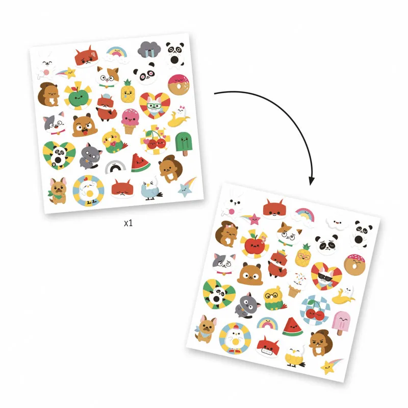 Emoji Lenticular Stickers by Djeco