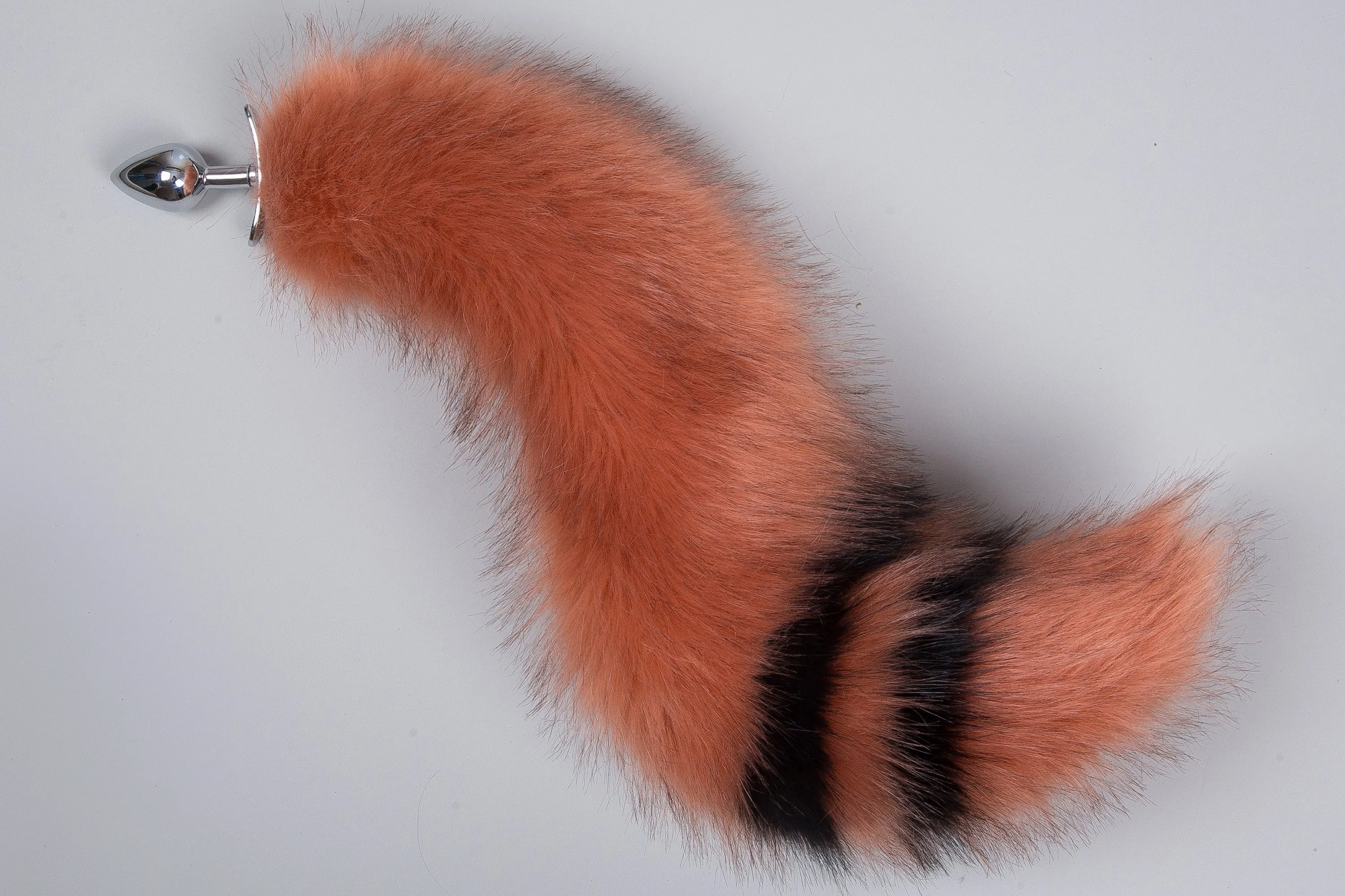 faux fur curvy fox tail plug and ear neko ear and tail set neko cosplay anime wolf tail buttplug and ear kitten ear and tail plug set