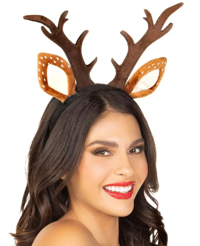 Fawn Ear Antler Animal Costume Headband