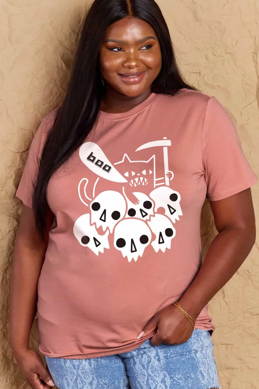 Graphic BOO Cotton T-Shirt