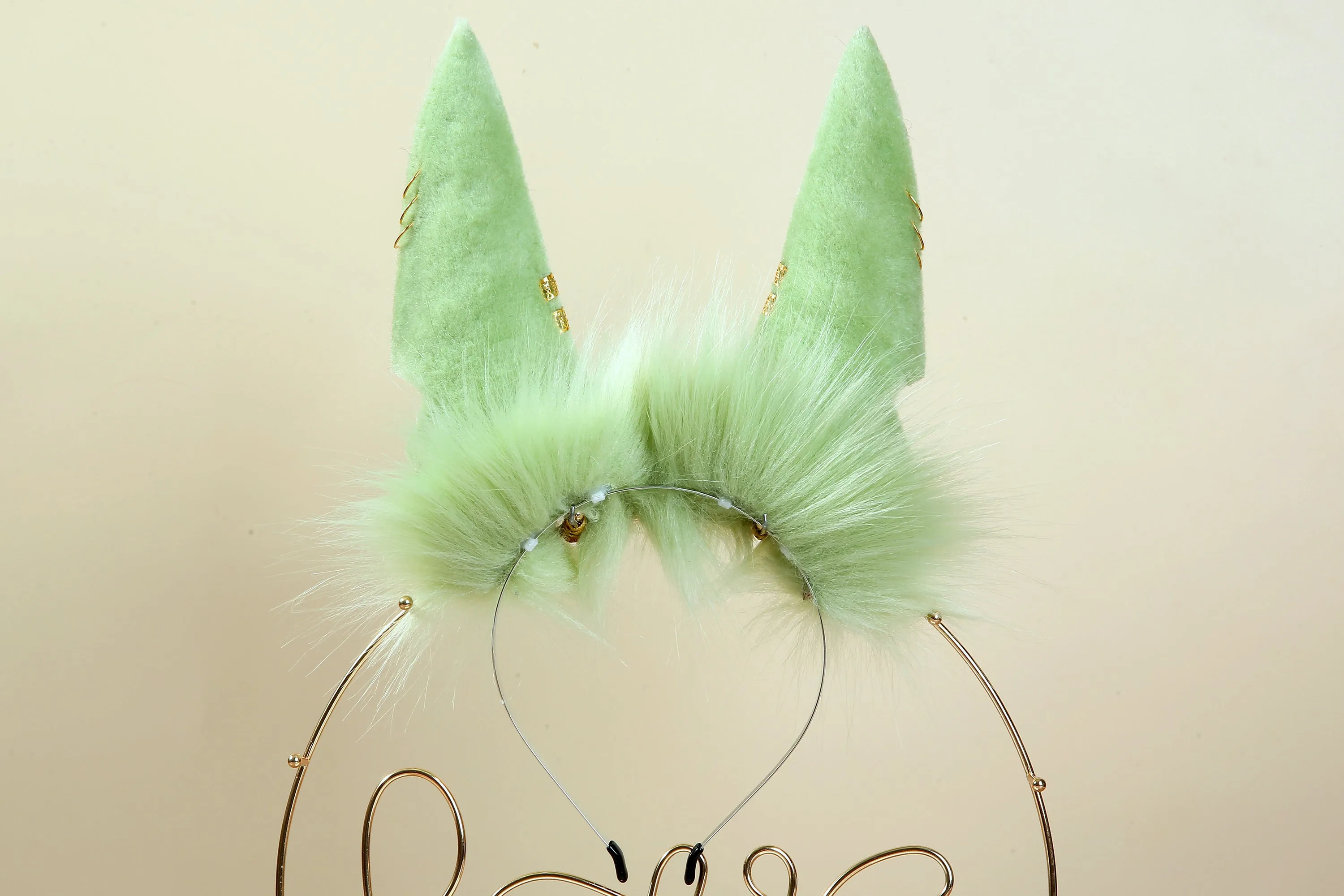 green realistic anubis ears and tail plug set anubis wolf tail butt plug and ear set-wolf ear wolf tail plug petplay anime cosplay mature