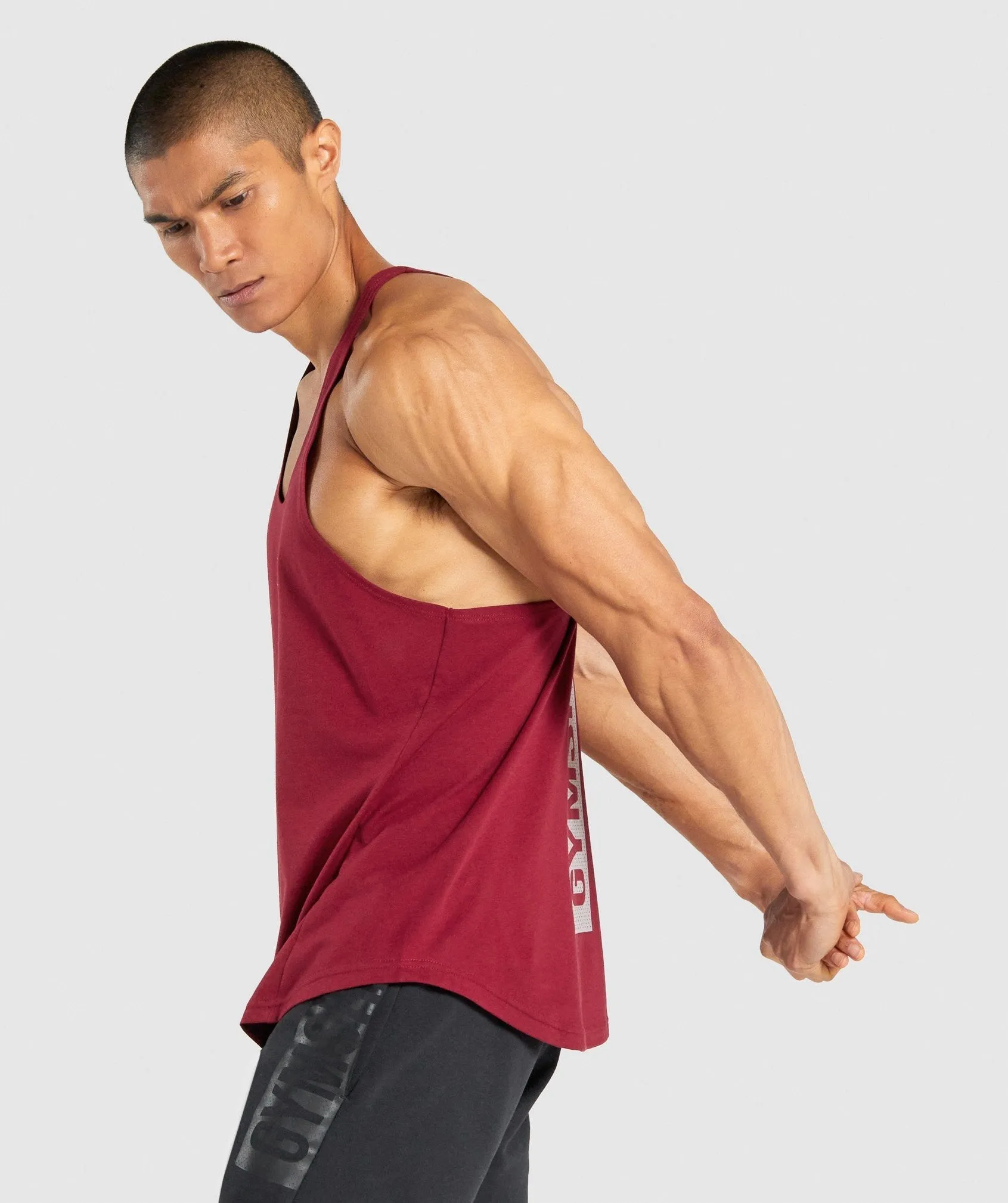 Gymshark Bold Stringer - Burgundy