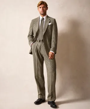 Italian Flannel Wythe Suit in Cream Houndstooth