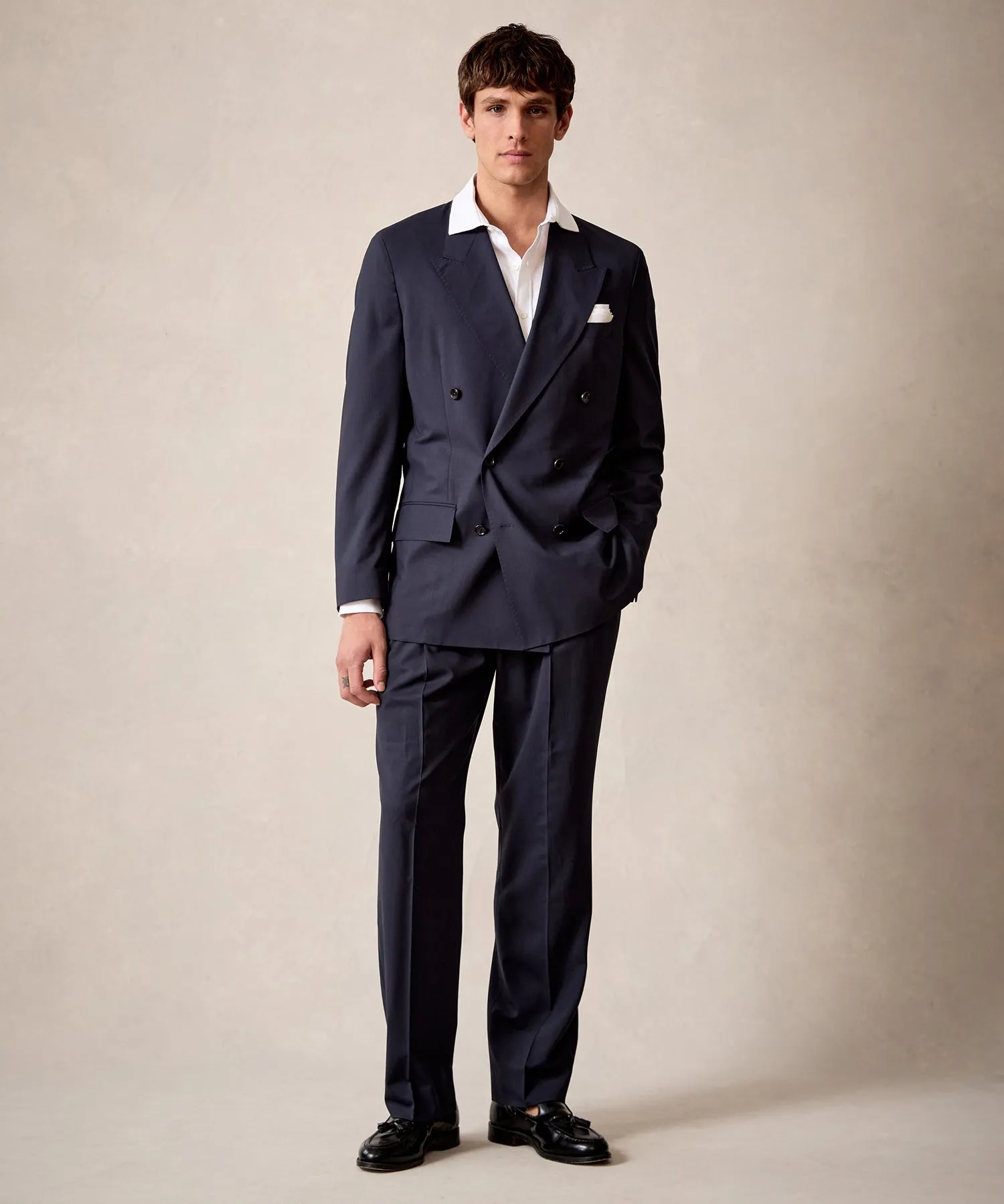 Italian Tropical Wool Wythe Suit in Navy