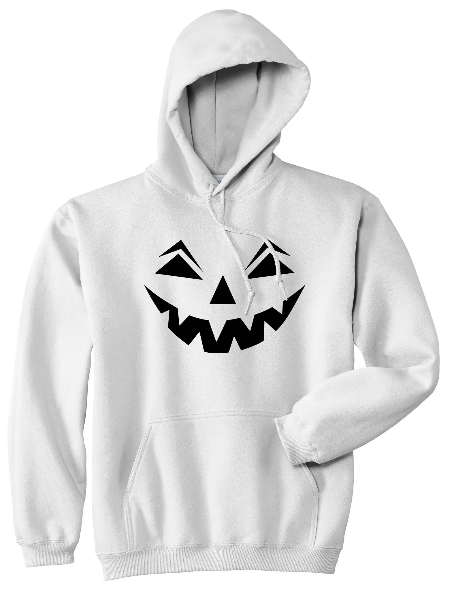 Jack-o-lantern Pumpkin Face Halloween Pullover Hoodie