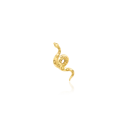 Junipurr 14ct Gold Textured Snake End