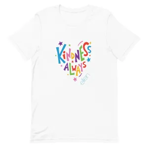 Kindness Always Rainbow Heart T-Shirt