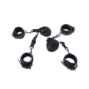 Kinky Play Box Luxury Bondage Bed Restraint Kit - Black