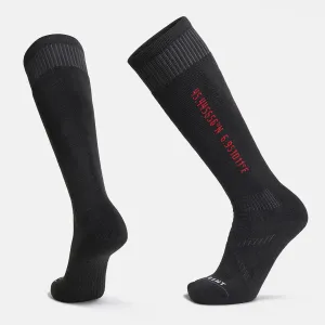 Le Bent Core Full Cushion Snow Socks Black