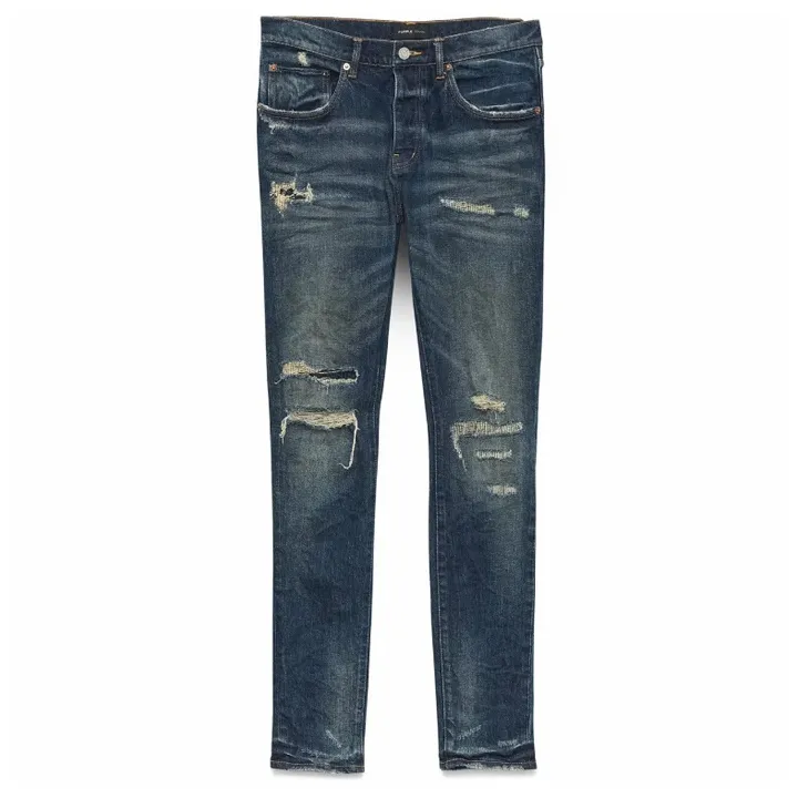 Light Destroy Jeans (Dark Indigo) - P001-LDDI324