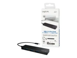 Logilink Ultra-Slim Usb-C 3.1 Hub - Hub - 4 Ports