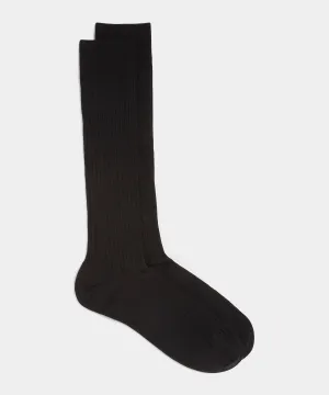 Merino Dress Sock in Black