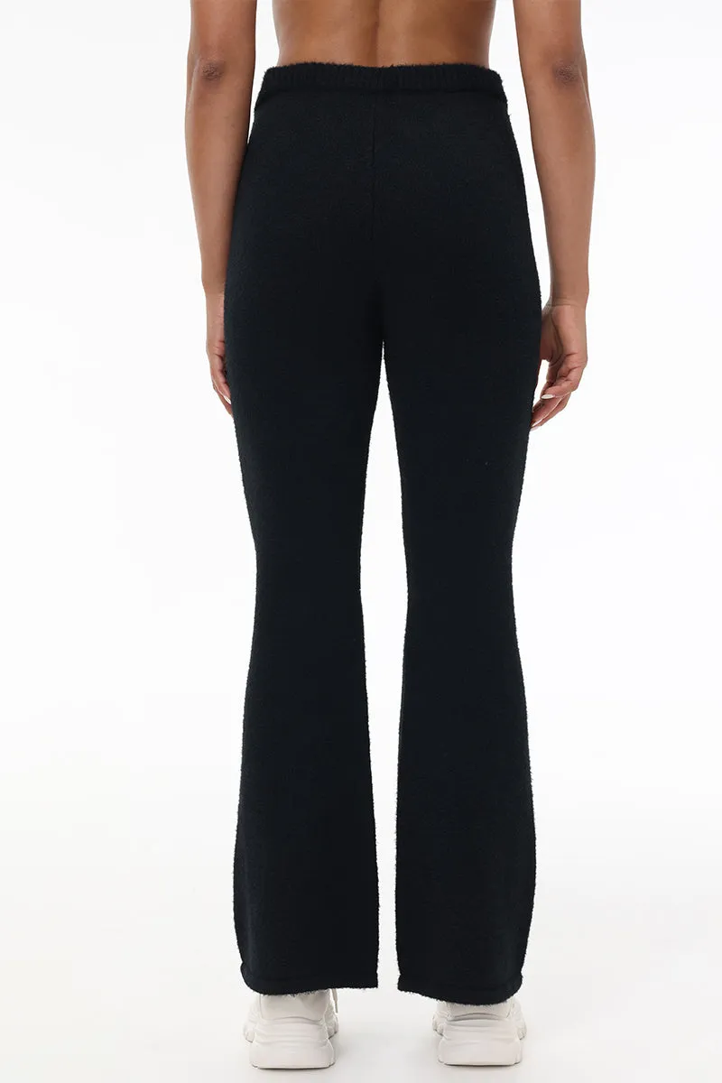 Metallic Eyelash Flared Pant