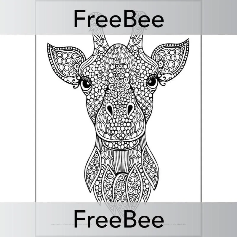 Mindfulness Colouring Sheets: Animals